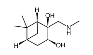 (1R,2S,3S,5R)-2-methylaminomethyl-6,6-dimethylbicyclo[3.1.1]heptane-2,3-diol结构式