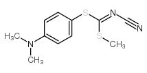 Methyl(4-dimethylaminophenyl)cyanocarbonimido-dithioate structure
