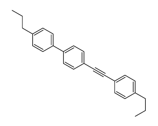 1-propyl-4-[4-[2-(4-propylphenyl)ethynyl]phenyl]benzene结构式