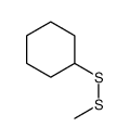 (methyldisulfanyl)cyclohexane Structure