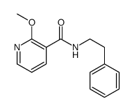 2-methoxy-N-(2-phenylethyl)pyridine-3-carboxamide Structure