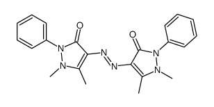 4-[(1,5-dimethyl-3-oxo-2-phenylpyrazol-4-yl)diazenyl]-1,5-dimethyl-2-phenylpyrazol-3-one Structure
