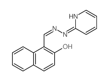 1-Naphthalenecarboxaldehyde,2-hydroxy-, 2-(2-pyridinyl)hydrazone结构式