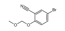 5-bromo-2-(methoxymethoxy)benzonitrile结构式
