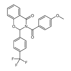 3-(4-methoxybenzoyl)-2-[4-(trifluoromethyl)phenyl]-2H-1,3-benzoxazin-4-one Structure