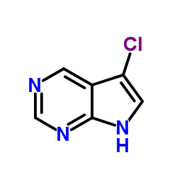 5-氯-7H-吡咯并[2,3-d]嘧啶结构式