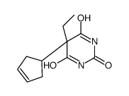 5-cyclopent-3-en-1-yl-5-ethyl-1,3-diazinane-2,4,6-trione结构式