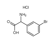 amino-(3-bromo-phenyl)-acetic acid hydrochloride structure