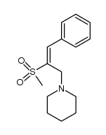 1-(1-piperidinyl)-2-(methylsulfonyl)-3-phenyl-2-propene Structure