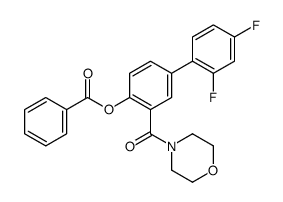 [4-(2,4-difluorophenyl)-2-(morpholine-4-carbonyl)phenyl] benzoate Structure