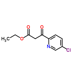 Ethyl 3-(5-chloro-2-pyridinyl)-3-oxopropanoate Structure