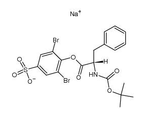 Boc-Phe-OH 2,6-dibromo-4-sulfenyl ester sodium salt Structure