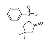 2-(benzenesulfonyl)-4,4-dimethylcyclopentan-1-one Structure