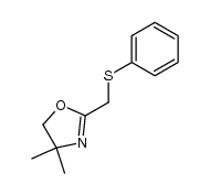 5,5-dimethyl 2-phenylthiomethyl oxazoline Structure