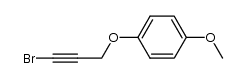 1-((3-bromoprop-2-yn-1-yl)oxy)-4-methoxybenzene结构式