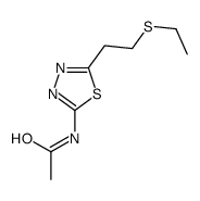 N-[5-(2-ethylsulfanylethyl)-1,3,4-thiadiazol-2-yl]acetamide结构式