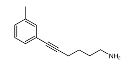 6-(m-tolyl)hex-5-yn-1-amine结构式