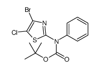 tert-butyl N-(4-bromo-5-chloro-1,3-thiazol-2-yl)-N-phenylcarbamate结构式