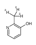 3-Hydroxy-2-Methylpyridine-d3结构式