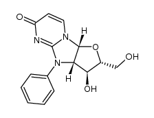 2,2'-phenylimino-1-(2'-deoxy-β-D-arabinofuranosyl)uracil Structure