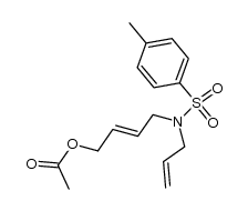 (E)-4-(N-allyl-4-methylphenylsulfonamido)but-2-en-1-yl acetate结构式