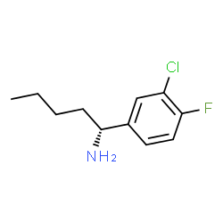 (1R)-1-(3-CHLORO-4-FLUOROPHENYL)PENTYLAMINE Structure