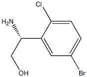 (2R)-2-AMINO-2-(5-BROMO-2-CHLOROPHENYL)ETHAN-1-OL结构式