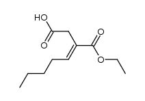 3-Pentylidenbernsteinsaeure-monoethylester Structure