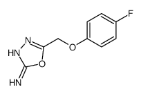 5-[(4-fluorophenoxy)methyl]-1,3,4-oxadiazol-2-amine结构式