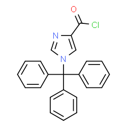 1-Trityl-1H-imidazole-4-carbonyl chloride结构式