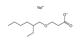 Sodium (2-ethylhexyl)oxypropionate Structure