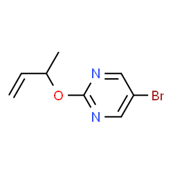 5-bromo-2-(1-methyl-2-propenyloxy)pyrimidine structure