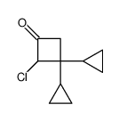 2-chloro-3,3-dicyclopropylcyclobutan-1-one Structure