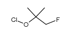 1-fluoro-2-methylpropan-2-yl hypochlorite结构式