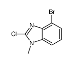 4-bromo-2-chloro-1-methyl-1H-benzo[d]imidazole Structure