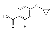 5-cyclopropyloxy-3-fluoropyridine-2-carboxylic acid Structure