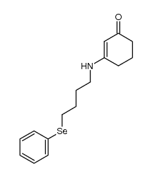 3-((4-(phenylselanyl)butyl)amino)cyclohex-2-enone Structure