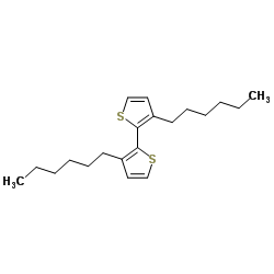 3,3'-Dihexyl-2,2'-bithiophene structure