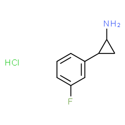 2-(3-FLuorophenyl)cyclopropan-1-amine hydrochloride Structure