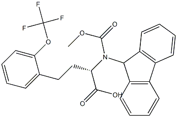 Fmoc-Hph(2-OCF3)-OH结构式