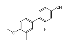 3-fluoro-4-(4-methoxy-3-methylphenyl)phenol结构式