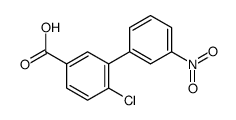 4-chloro-3-(3-nitrophenyl)benzoic acid结构式