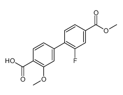 4-(2-fluoro-4-methoxycarbonylphenyl)-2-methoxybenzoic acid Structure