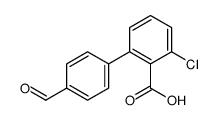 2-chloro-6-(4-formylphenyl)benzoic acid Structure