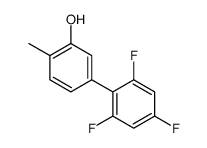 2-methyl-5-(2,4,6-trifluorophenyl)phenol Structure