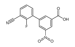 3-(3-cyano-2-fluorophenyl)-5-nitrobenzoic acid Structure