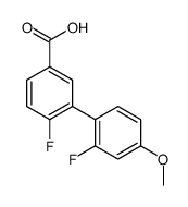 4-fluoro-3-(2-fluoro-4-methoxyphenyl)benzoic acid Structure