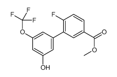 methyl 4-fluoro-3-[3-hydroxy-5-(trifluoromethoxy)phenyl]benzoate Structure