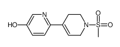 6-(1-methylsulfonyl-3,6-dihydro-2H-pyridin-4-yl)pyridin-3-ol结构式