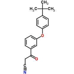 3-[4-(1,1-DIMETHYLETHYL)PHENOXY]-BETA-OXO-BENZENEPROPANENITRILE结构式